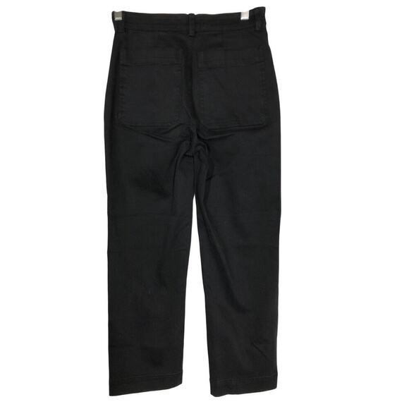 Everlane The Straight Leg Crop Pants High Waisted 4-Pocket Design Black NWT 2 - Picture 3 of 7